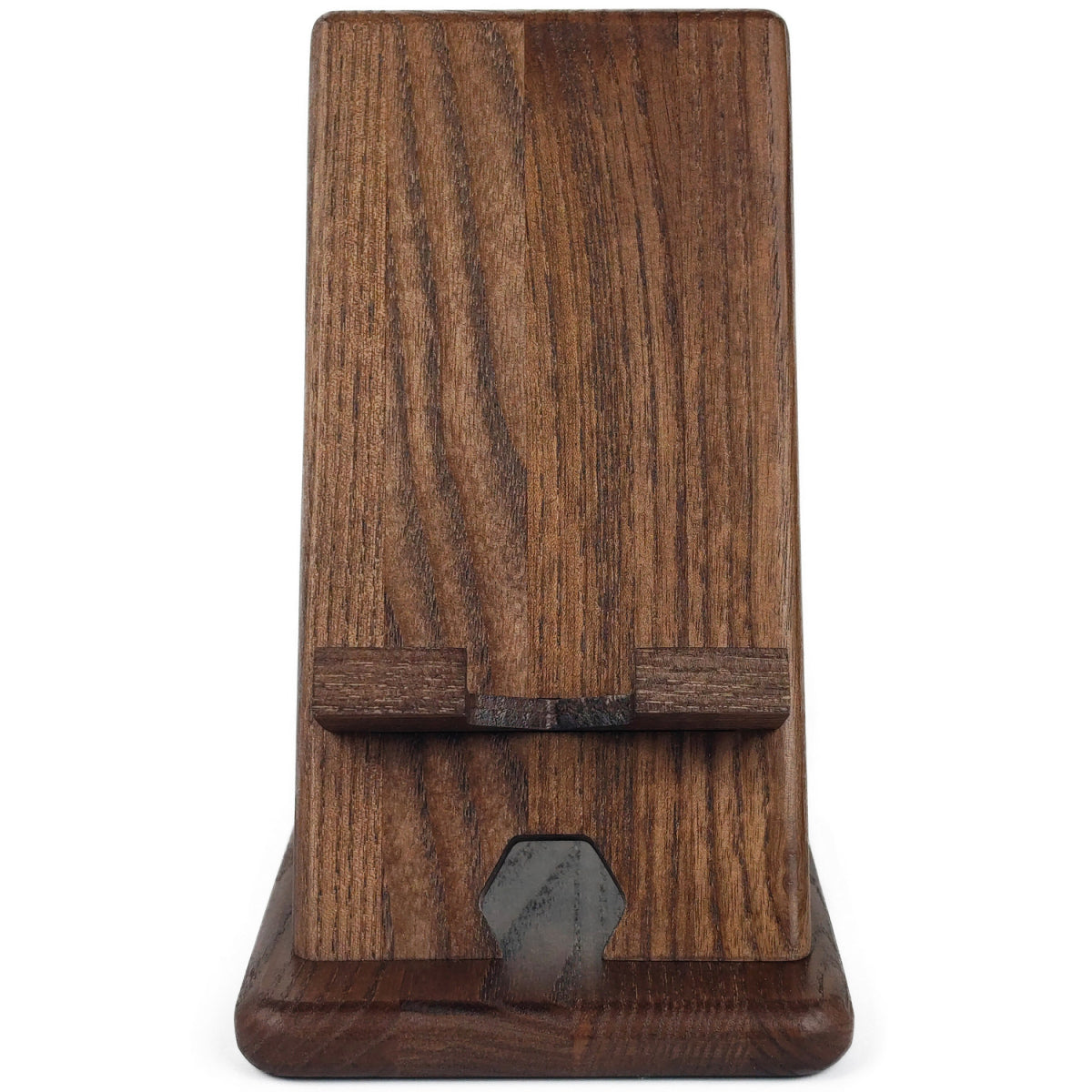 Phone stand, wooden phone holder, walnut